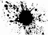 Vector Splatter Ink Splash Paint Dripping Getdrawings sketch template