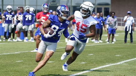york giants day  training camp standouts