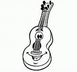 Guitare Colorier Espagnole sketch template