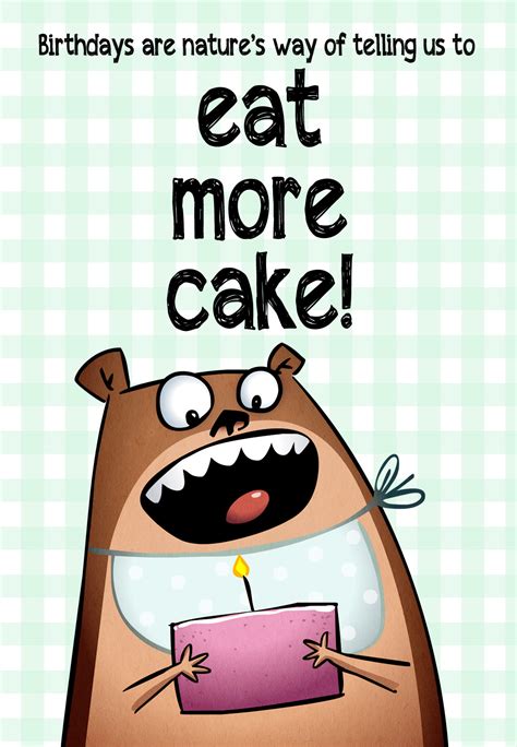 eat more cake free birthday card greetings island