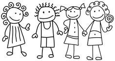 children playing  coloring page friends coloring pages