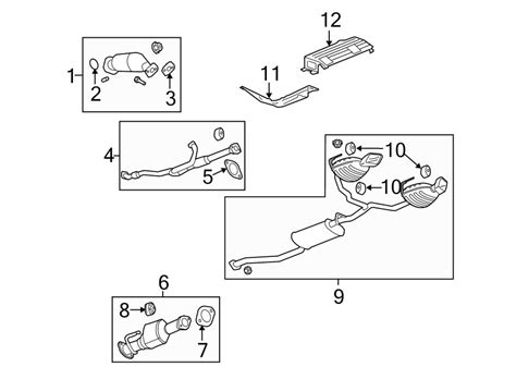 chevrolet traverse exhaust muffler traverse single exhaust wo dual exhaust  gm