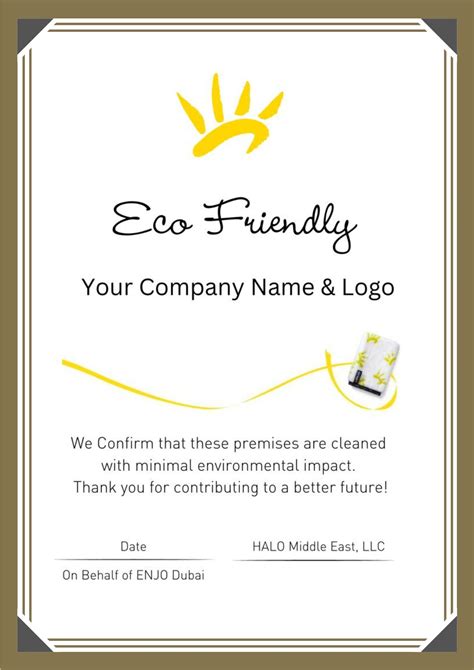 eco friendly certification halo middleeast