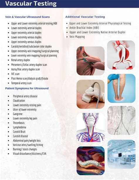 vascular testing services vascular vascular ultrasound peripheral artery disease