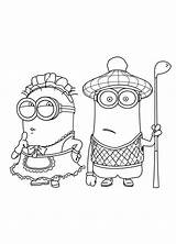 Coloring Pages Minion Minions Maid Phil Golfer Mark Colouring Kids Kidsplaycolor Google Color Sheets Designlooter Clipart Popular Print Library 19kb sketch template