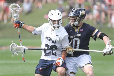virginia men s lacrosse is back atop the acc after a 10 4 rout of notre