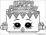 Pages Cake Birthday Shopkins Happy Coloring Betty Color Dolls Coloringpagesonly sketch template