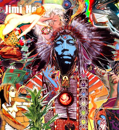 Pin By Mark Mckeever On Psychedelic Jimi Hendrix Art