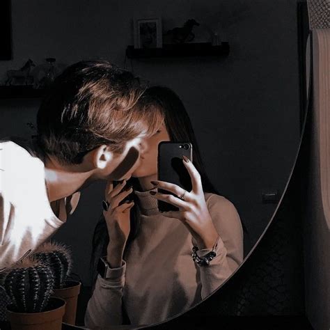 Aesthetic Couple Mirror Selfie Goals Drew Blue31
