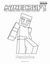 Herobrine Minecraft Coloring Drawing Pages Dog Fun Super Paintingvalley Drawings Popular sketch template