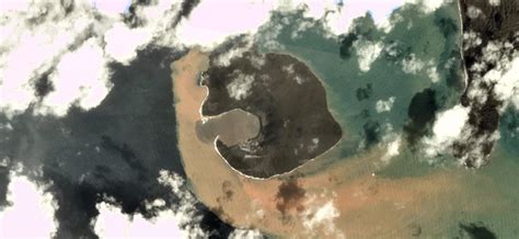 anak krakatau volcano now a quarter of its original size