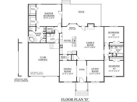 house plans   sq ft ranch open concept house plans house plans  story family