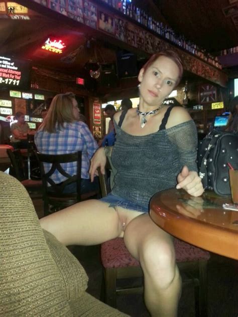 fetish public places babes flashing in bar or restaurant fetish porn pic