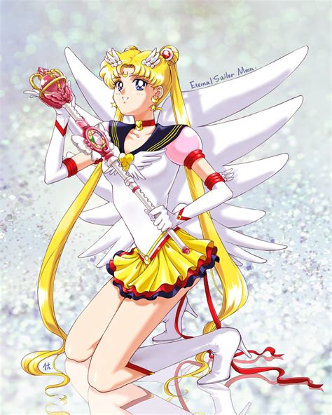 tsukino usagi sailor moon and eternal sailor moon