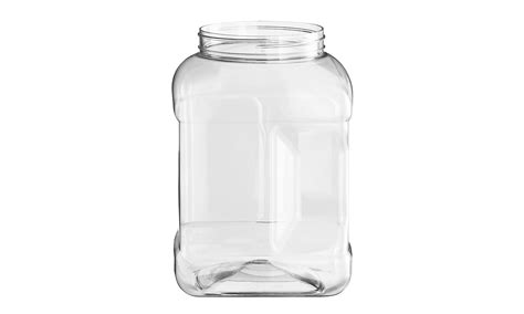 frasco plastico transparente cuadrado  ml cristal darnelshop