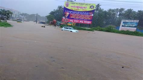 pre monsoon showers leave udupi city of mangalore flooded