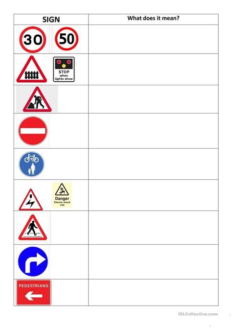 safety signs worksheets worksheets decoomo