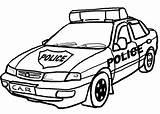 Police Car Coloring Pages Printable Cars Everfreecoloring Para sketch template