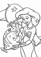 Coloring Ariel Pages Princess Disney Kids Printables Beautiful Mermaid Wuppsy Little Color Colouring Printable Sheets Book Print Getcolorings Sisters Fargelegging sketch template