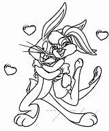 Bugs Bunny Coloring Lola Pages Baby Comments Library Clipart sketch template