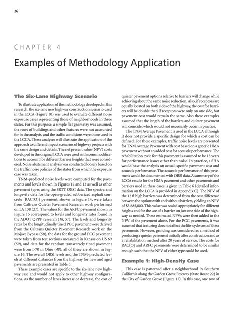 chapter  examples  methodology application evaluating pavement