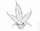 Weed Coloring Pages Stoner Getcolorings Getdrawings Print Color sketch template