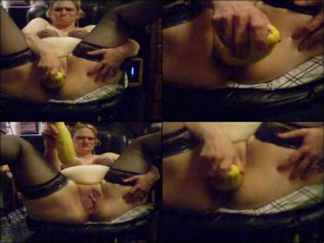awesome granny giant vegetable pussy penetration rare amateur fetish video