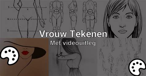 vrouw tekenen met videouitleg tekenennu