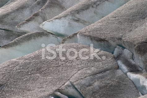 black ice crevasse on rhone glacier furka pass alps valais stock