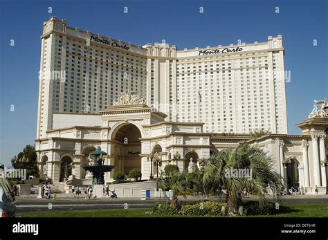 monte carlo hotel  casino las vegas usa stock photo alamy