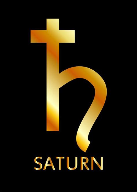 saturn zodiac symbol poster  shawlin  displate   saturn astrology saturn symbol