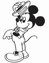 Disney Coloring Mouse Printable Pages Mickey Hat Holding Cliparts Cartoon Clipart Print Color Pdf Cute Clip Ai Library Cheese sketch template
