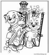 Paw Pups Coloring Pages Characters Patrol Super Print sketch template