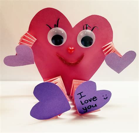 valentines day craft  kids  template hands  teaching ideas