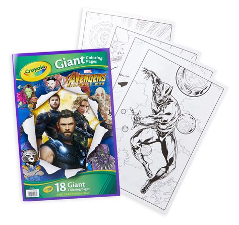 crayola avengers giant coloring pages  sheets  ages  walmartcom