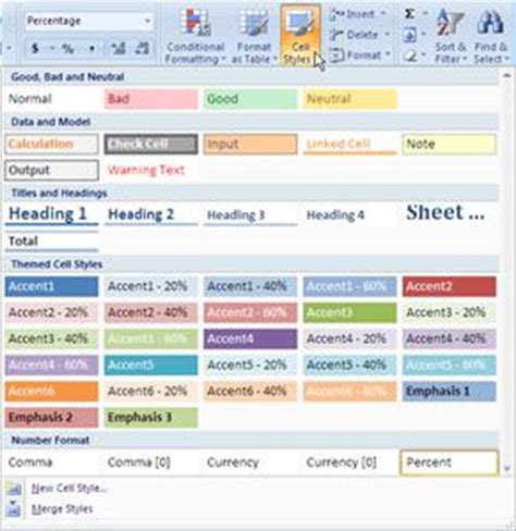 select  style  excel  excel style