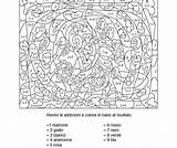 Numerati Colora Addizioni Seconda Stampare Matematica Quarta Terza Compiti sketch template