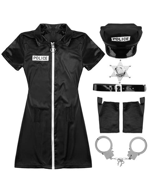 Sexy Women Cop Costume Police Officer Cosplay Fancy Dress Halloween