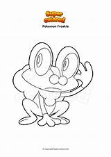Pokemon Grenousse Dibujo Froakie Ausmalbild Supercolored Karpador Froxy Relicanth Wingull sketch template