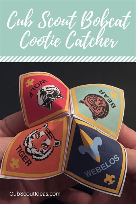 cub scout bobcat cootie catcher   updated   latest