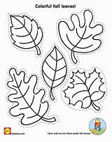 Fall Leaves Printable Coloring Pages Templates Leaf Cut Kids Welcome Color Autumn Printables Template Crafts Shapes Print Kindergarten Activities Alex sketch template