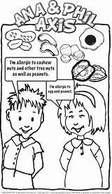 Colouring Coloring Allergy Axis Allergies Food Pages Ana Phil Au Uploaded User Kids sketch template