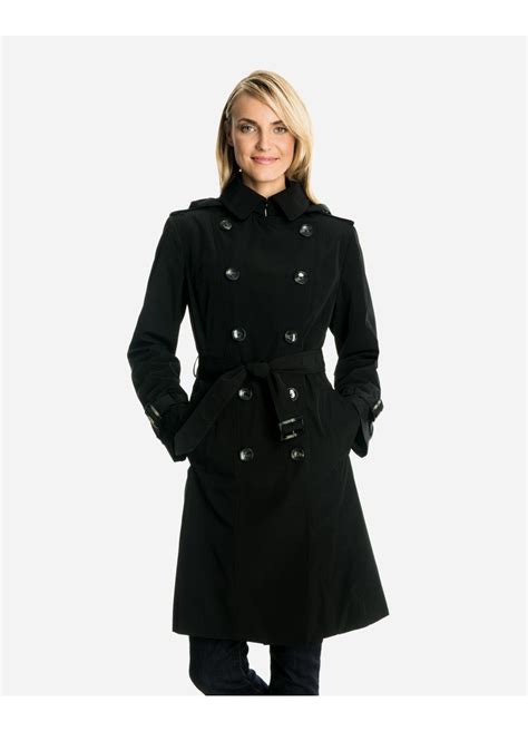 audrey women s double breasted trench coat black trench coat women