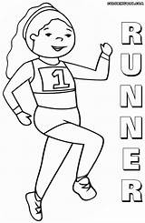 Runner Coloring Pages Runner1 sketch template