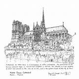 Notre Dame Coloring Paris Cathedral Symbol Drawing Pages Ink Search Again Bar Case Looking Don Print Use Find sketch template