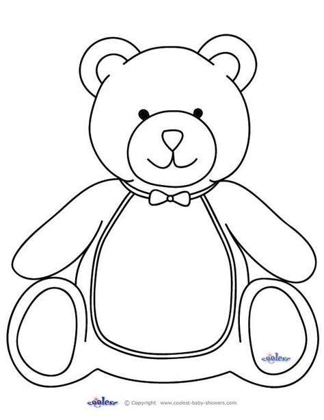 outline drawing teddy bear google search teddy bear template teddy