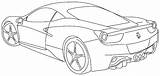 Ferrari Coloring Pages Car Printable Color Print Sheet She sketch template