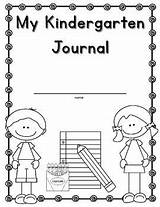 Kindergarten Writing Journals Journal Cover Covers Pages Blank Prompts School Preschool Kids Grade Portfolio Teacher Students Student Daily First Freebie sketch template