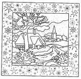 Paesaggio Invernale sketch template