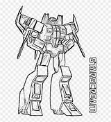 Coloring Megatron Transformers Pages Starscream sketch template